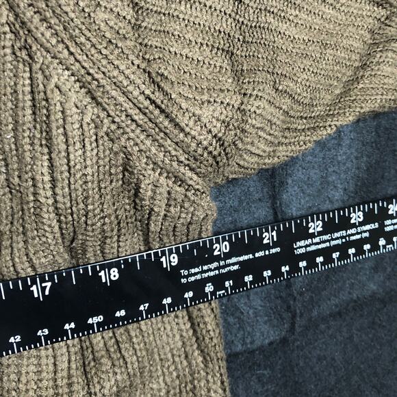 Express Womens Sweater Green V Neck Knitted Long Sleeve Tunic XSmall - Picture 8 of 12